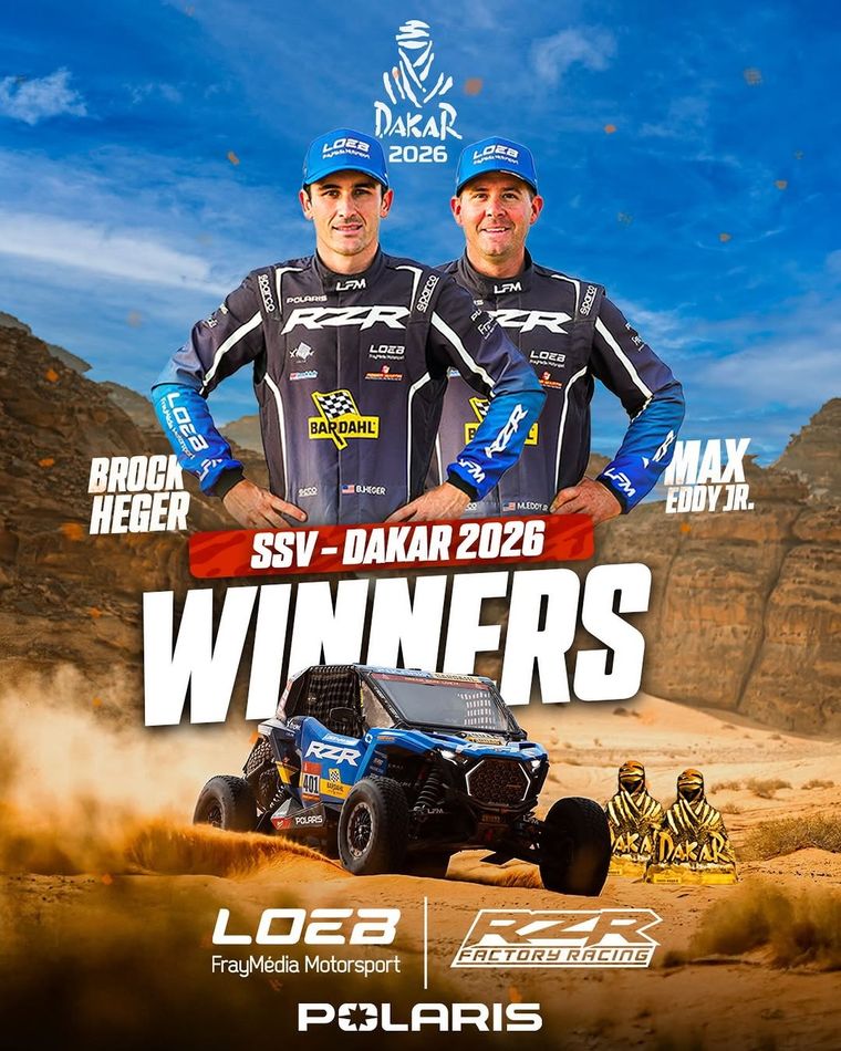 Brock Heger, campeón del Rally Dakar por segundo año consecutivo. Brock Heger, campeón del Rally Dakar por segundo año consecutivo.