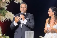 El dúo de exdeportistas celebró su casamiento el sábado