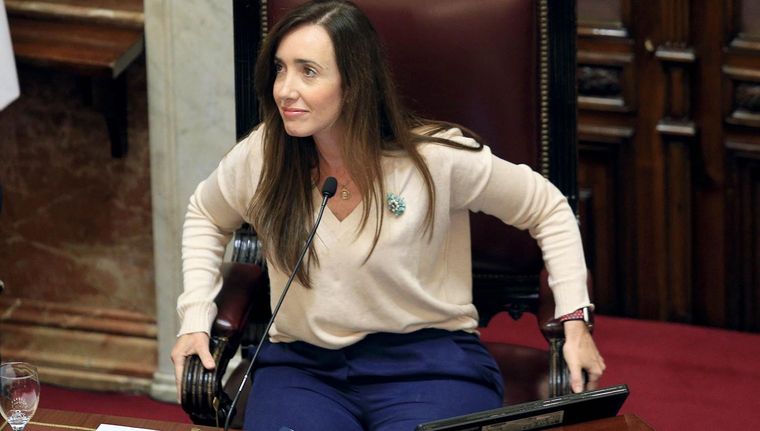 Victoria Villarruel, cada vez más complicada en el Senado.
