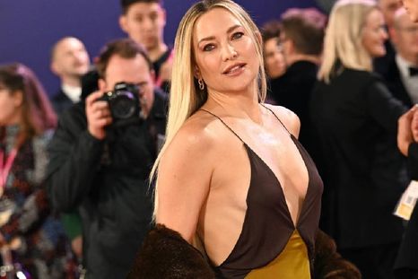 Kate Hudson en el lanzamiento de Glass Onion (GETTY IMAGES)