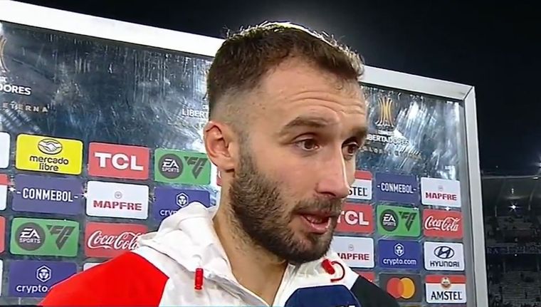 Pezzella, una de las figuras de River. Foto: Captura