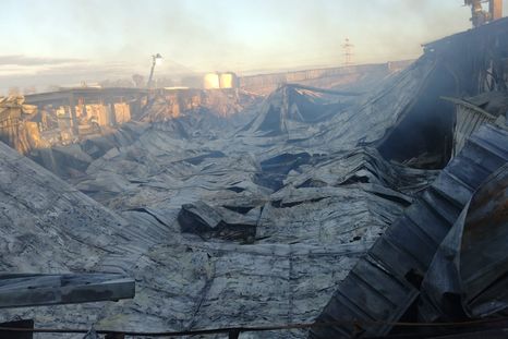 Investigan el origen del incendio en el casino de San Martín. Investigan el origen del incendio en el casino de San Martín.