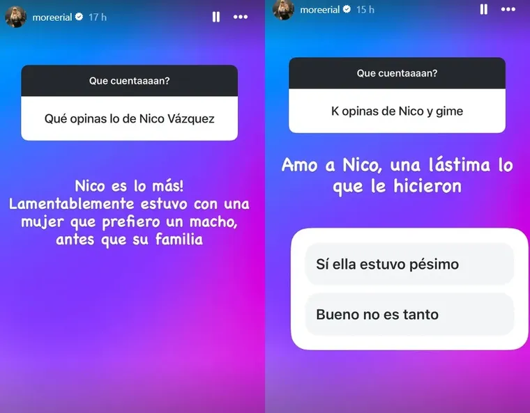 Los duros dichos de Morena Rial en su cuenta de Instagram que fueron polémicos. Los duros dichos de Morena Rial en su cuenta de Instagram que fueron polémicos.