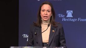 La líder opositora de Venezuela, María Corina Machado.