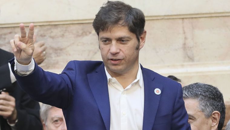 Axel Kicillof estuvo en la jura de Javier Milei Foto: Prensa de Diputados