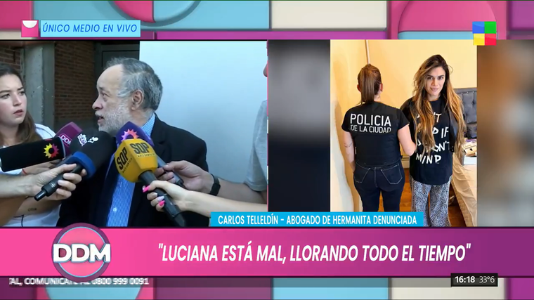 Luciana Martínez pasó sus primeras horas llorando tras la detención. Luciana Martínez pasó sus primeras horas llorando tras la detención.