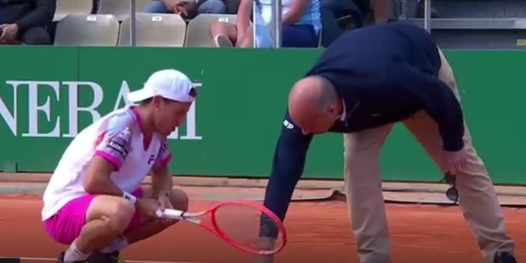 Schwartzman explotó por una decisión del umpire en el Masters 1000 de Montecarlo.