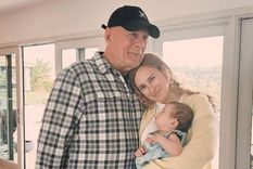 Bruce Willis, su hija Rumer y su nieta Louetta Isley. Foto: Archivo