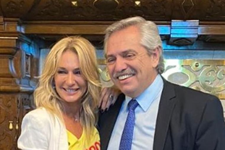 Yanina Latorre y Alberto Fernández