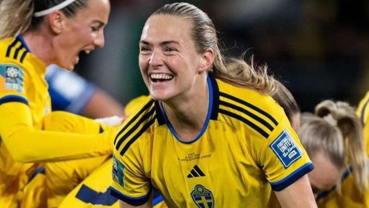 Magdalena Eriksson, capitana de Suecia. Foto: Instagram @magdalenaeriksson16