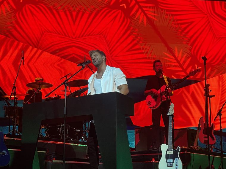 Pablo Alborán tuvo la primera de sus dos noches en el Movistar Arena. Foto: Gabriel Sotelo