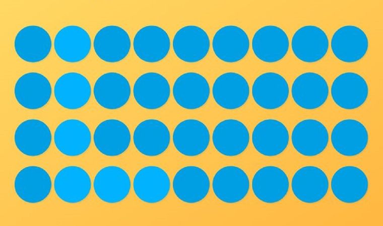 Acertijo visual, reto visual, círculos