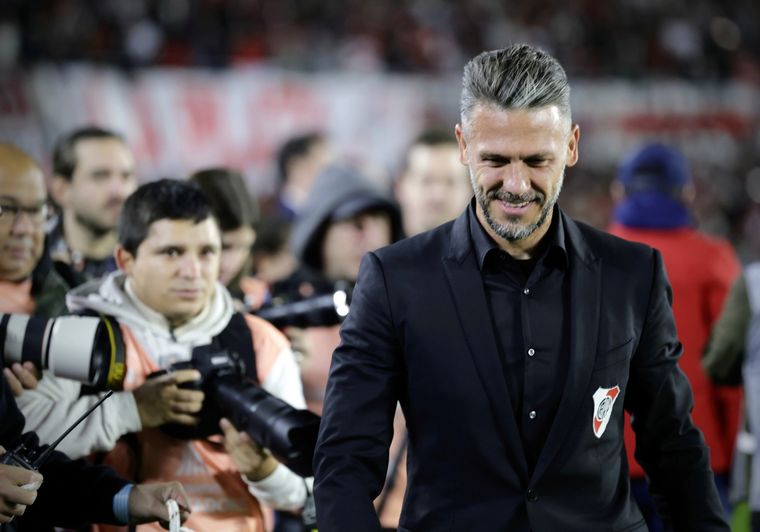 Demichelis, se fue contento del Monumental. Foto: FotoBaires