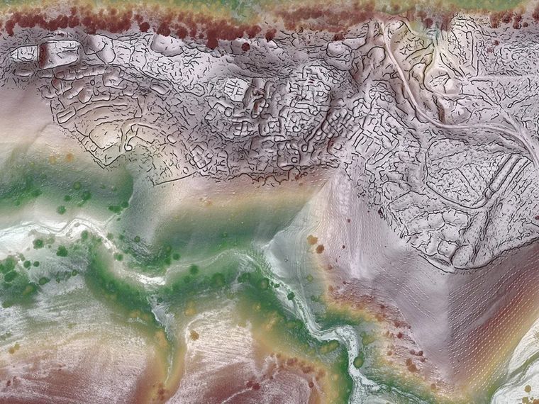 Una imagen creada por el escaner Lidar Foto: SAIE lab / J. Berner / M. Frachetti