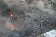 Así quedó el lugar atacado por Israel