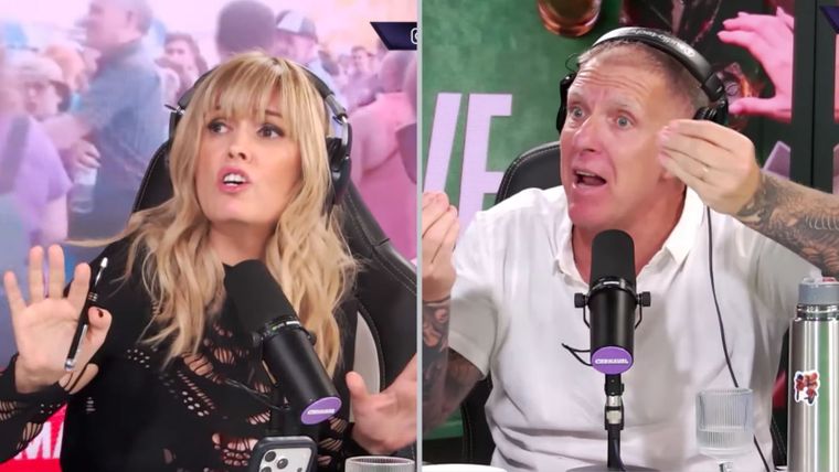 Los periodistas se enfrentaron en un cruce de pensamientos opuestos.