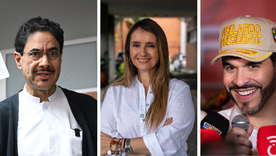 El izquierdista Iván Cepeda (a la izquierda) y el derechista Abelardo de la Espriella (a la derecha) son favoritos según encuestas. La uribista Paloma Valencia (en el centro) se sumará con fuerza a la pugna. El izquierdista Iván Cepeda (a la izquierda) y el derechista Abelardo de la Espriella (a la derecha) son favoritos según encuestas. La uribista Paloma Valencia (en el centro) se sumará con fuerza a la pugna.