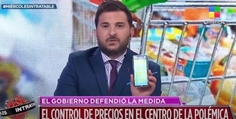 Diego Brancatelli se quejó del control de precios.