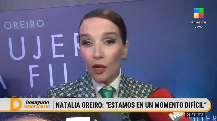 Natalia Oreiro se refirió al cine nacional y opinó sobre Guillermo Francella. Foto: captura de video/ América TV. Natalia Oreiro se refirió al cine nacional y opinó sobre Guillermo Francella. Foto: captura de video/ América TV. 