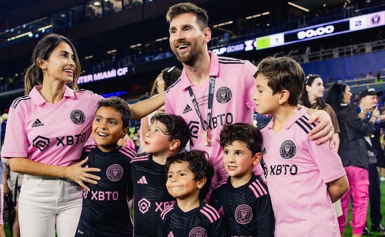 La familia Messi disfruta de su estadía en Miami. Foto: Lionel Messi Instagram