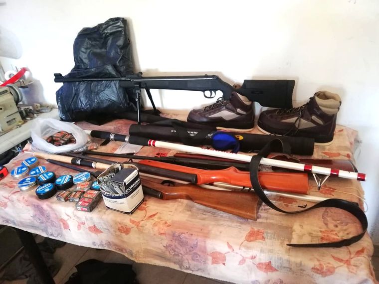 Recuperado Parte de los elementos que fueron hallados por las autoridades.