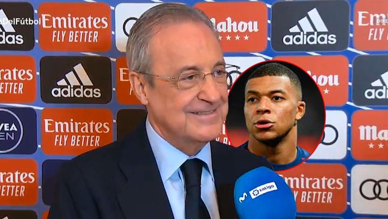 Florentino Pérez habló sobre la posible llegada de Mbappé al Real Madrid.