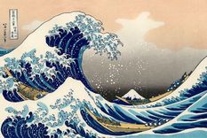 La gran ola de Kanagawa, de Katsushika Hokusai. Foto: GETTY IMAGES