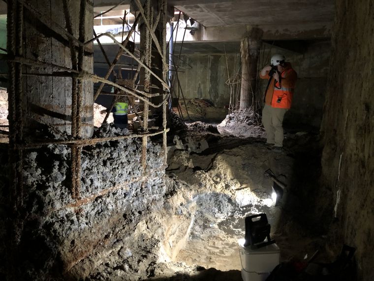 El descubrimiento ocurrió durante una construcción del metro de Bruselas, Bélgica Foto: @urban.brussels
