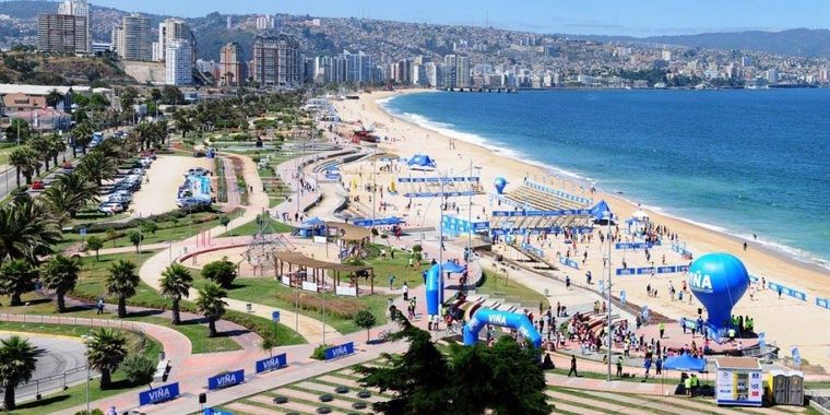 Los edificios de Viña del Mar son muy concurridos durante las vacaciones de verano