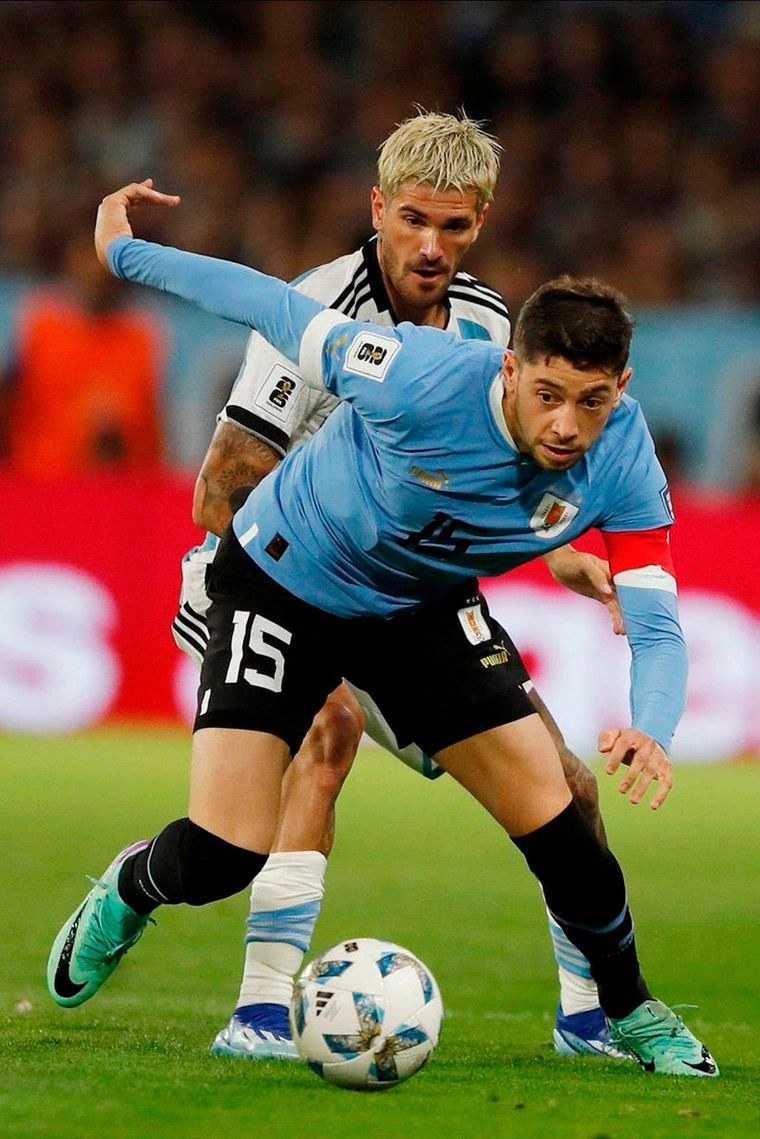 Valverde, de las figuras de Uruguay ante la Selección argentina