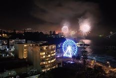 impresionante: los fuegos artificiales de vina del mar desde un dron