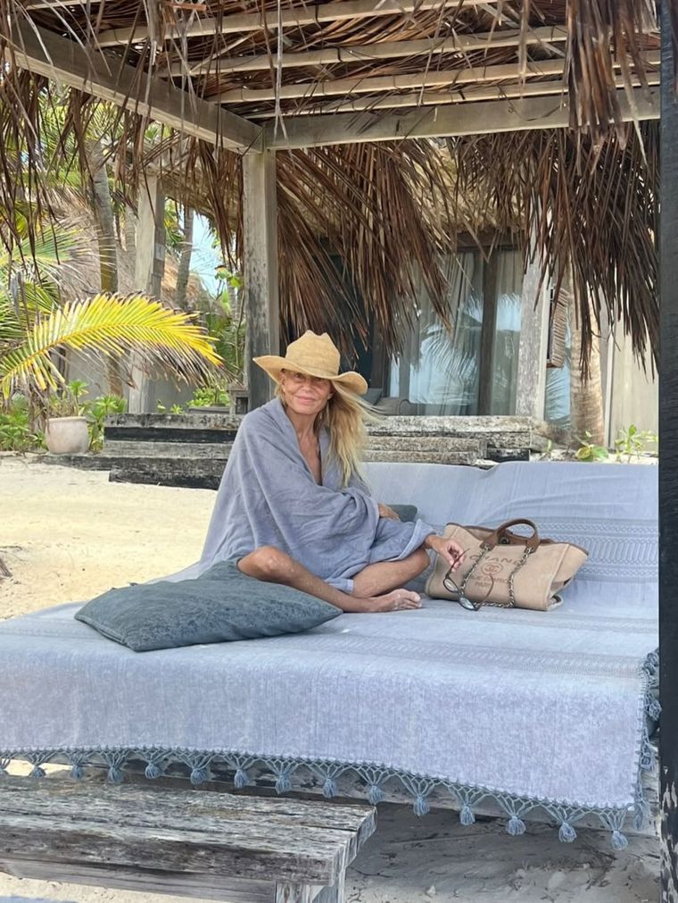 La modelo viajó con su pareja a Tulum, México. La modelo viajó con su pareja a Tulum, México.