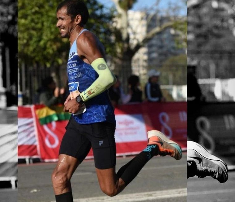El deportista lanzó una rifa para poder adquirir sus propias zapatillas y poder competir en una nueva carrera que le permita clasificar para los Juegos Olímpicos Foto: Instagram @tucugomez42k