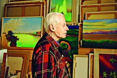 Nicolás García Uriburu, un artista indispensable del país. Falleció anoche. Pasó por San Rafael para colaborar en Laberinto de Borges.