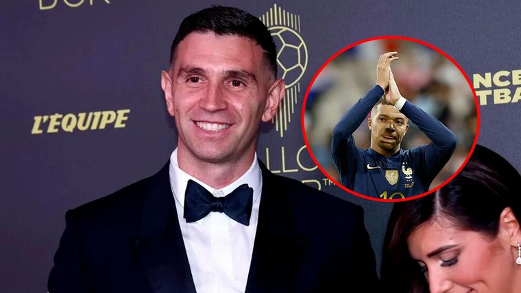 Dibu Martínez destacó a Kylian Mbappé como el heredero del fútbol mundial Foto: EFE