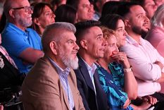 Marcos Calvente y Diego Gareca en la Fiesta de la Vendimia de Guaymallén. Foto: Rodrigo DAngelo / MDZ