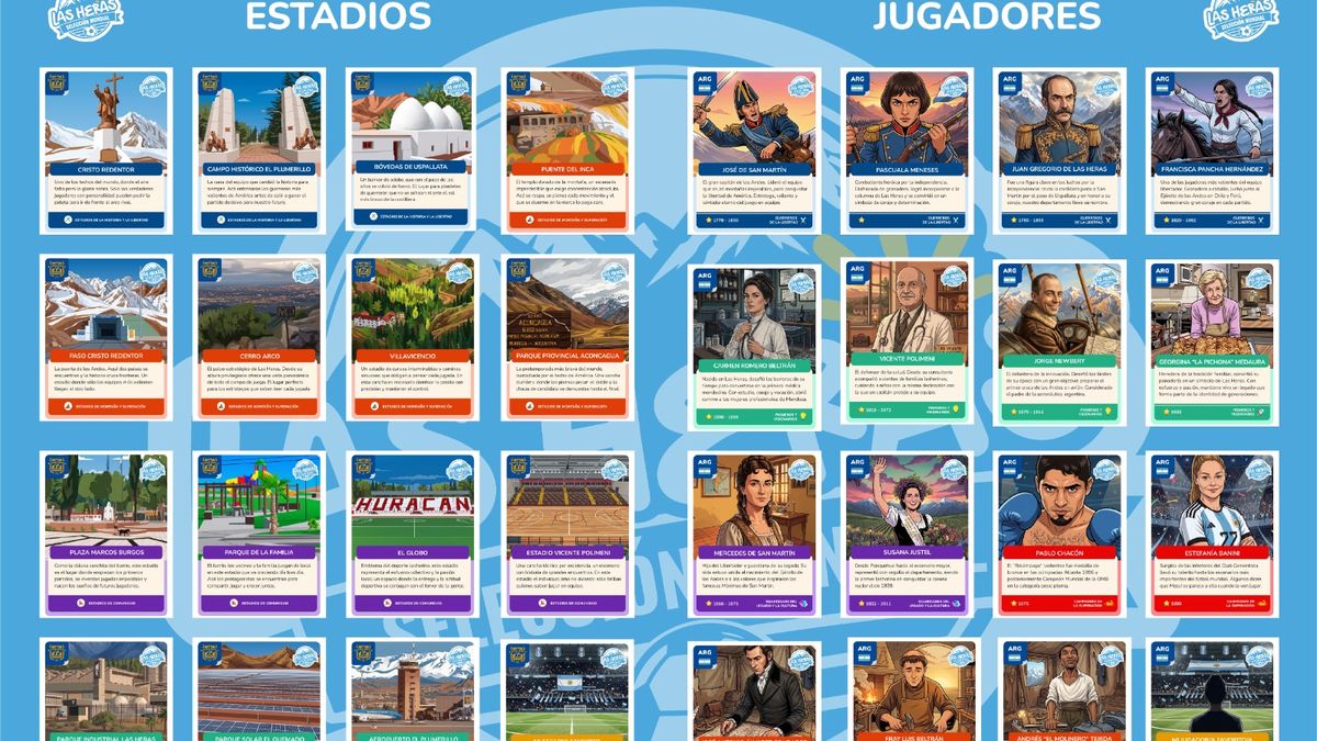 Personalidades, próceres y sitios emblemáticos: las figurita