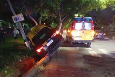 Godoy Cruz: robaron un taxi y lo chocaron contra un árbol.