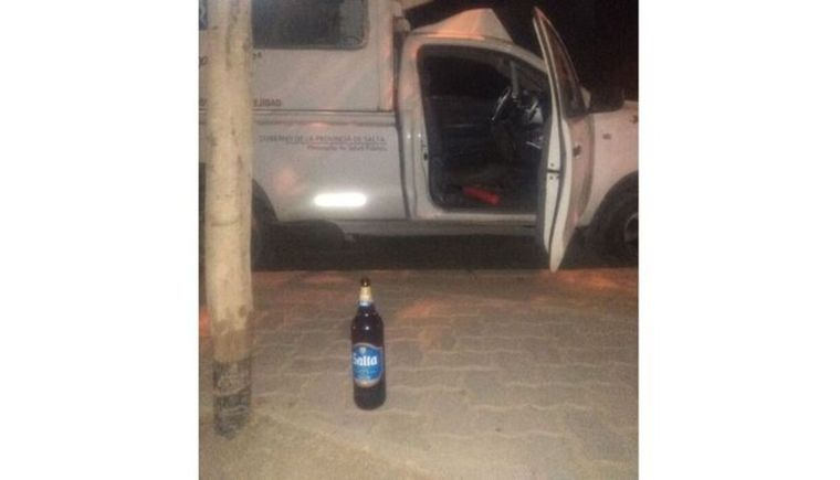 En la ambulancia encontraron bebidas y carne Foto: El Tribuno