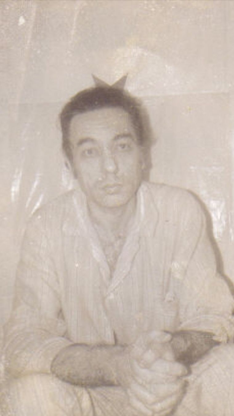 Coronel Larrabure, y uu estado durante el cautiverio en junio de 1975 Foto: Arturo Larrabure.