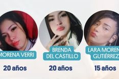 Morena, Brenda y Lara, las tres chicas desaparecidas en La Matanza. Morena, Brenda y Lara, las tres chicas desaparecidas en La Matanza.