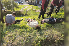 Los tres detenidos. Foto: NA