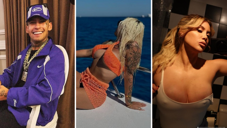 La presunta nueva novia de L-Gante y su gran parecido a Wanda Nara. Foto: Instagram: @lgante_keloke / @_clericuzio_ / @wanda_nara