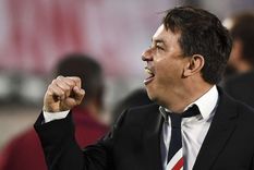 Gallardo festeja porque el BCRA le habría dado el ok a River para realizar sus transferencias al exterior.