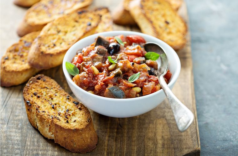 Caponata siciliana Una receta clásica de Italia con un sabor único Foto: Shutterstock