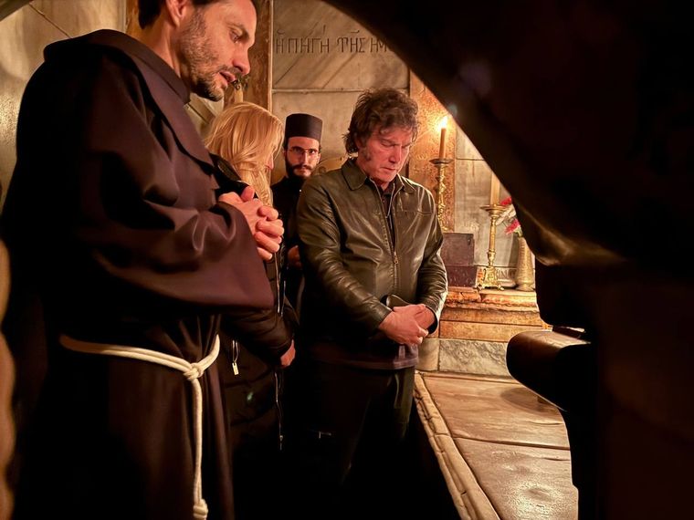 Javier Milei vivió a fondo la experiencia de estar en Israel Foto: Noticias Argentinas