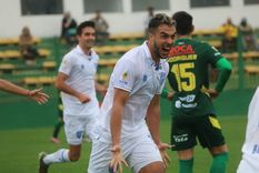 Martín Ojeda celebra el gol que le dio la victoria al Tomba ante Defensa y Justicia. Foto: Club Godoy Cruz Martín Ojeda celebra el gol que le dio la victoria al Tomba ante Defensa y Justicia. Foto: Club Godoy Cruz
