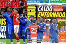 El incidente entre Prestianni y Vinícius, tapa de todos los diarios de España y Portugal. El incidente entre Prestianni y Vinícius, tapa de todos los diarios de España y Portugal.