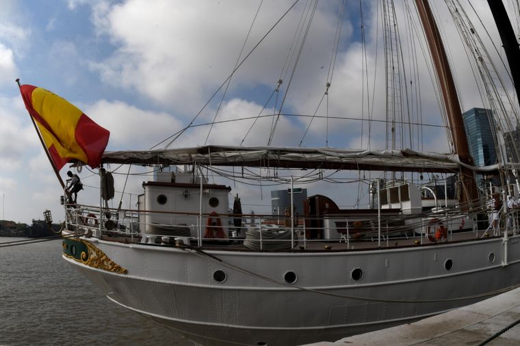 El buque permanecerá en el Puerto de Buenos Aires hasta el domingo y podrá ser visitado Foto: Télam