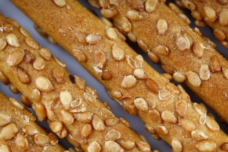 Receta de grisines con sésamo Receta de grisines con sésamo